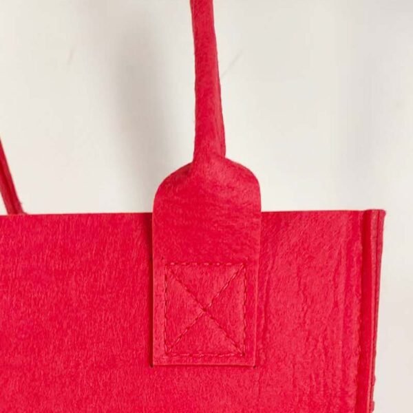 Custom Felt Wine Tote Bags with Window - 이미지 5