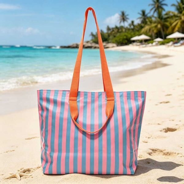 Wholesale Waterproof Custom Striped Beach Bags - Billede 3