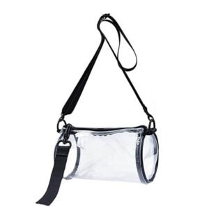 Wholesale Stadium Clear PVC Cylindrical Crossbody Bag