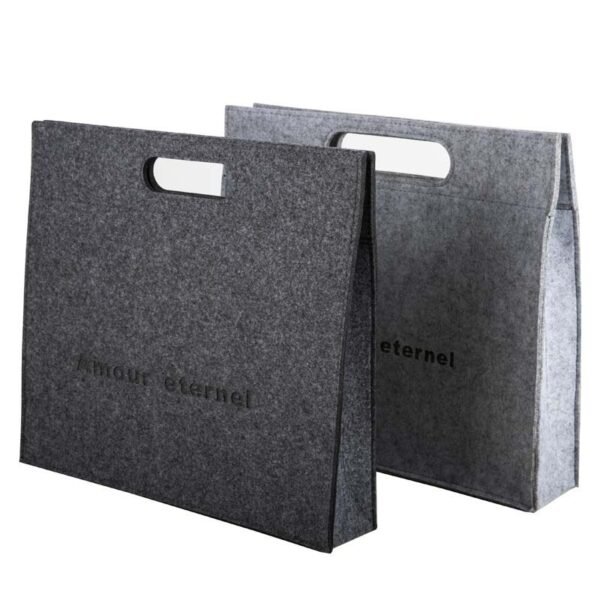 Wholesale Felt Laptop Bag with Cutout Handle - Imagem 2