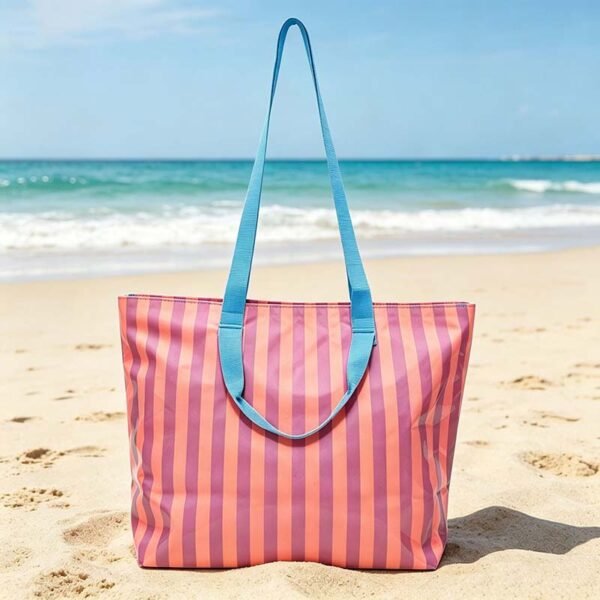 Wholesale Waterproof Custom Striped Beach Bags - Billede 4