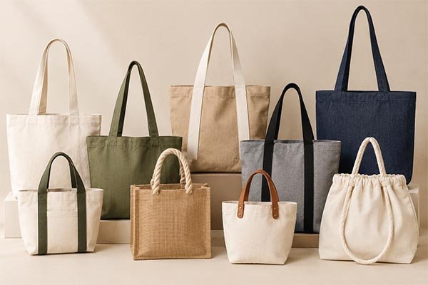 Different tote bags for retail and promotion