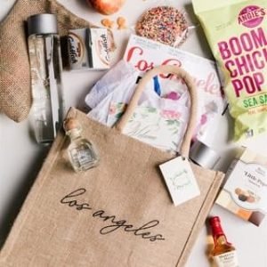 welcome bag with surprise thing